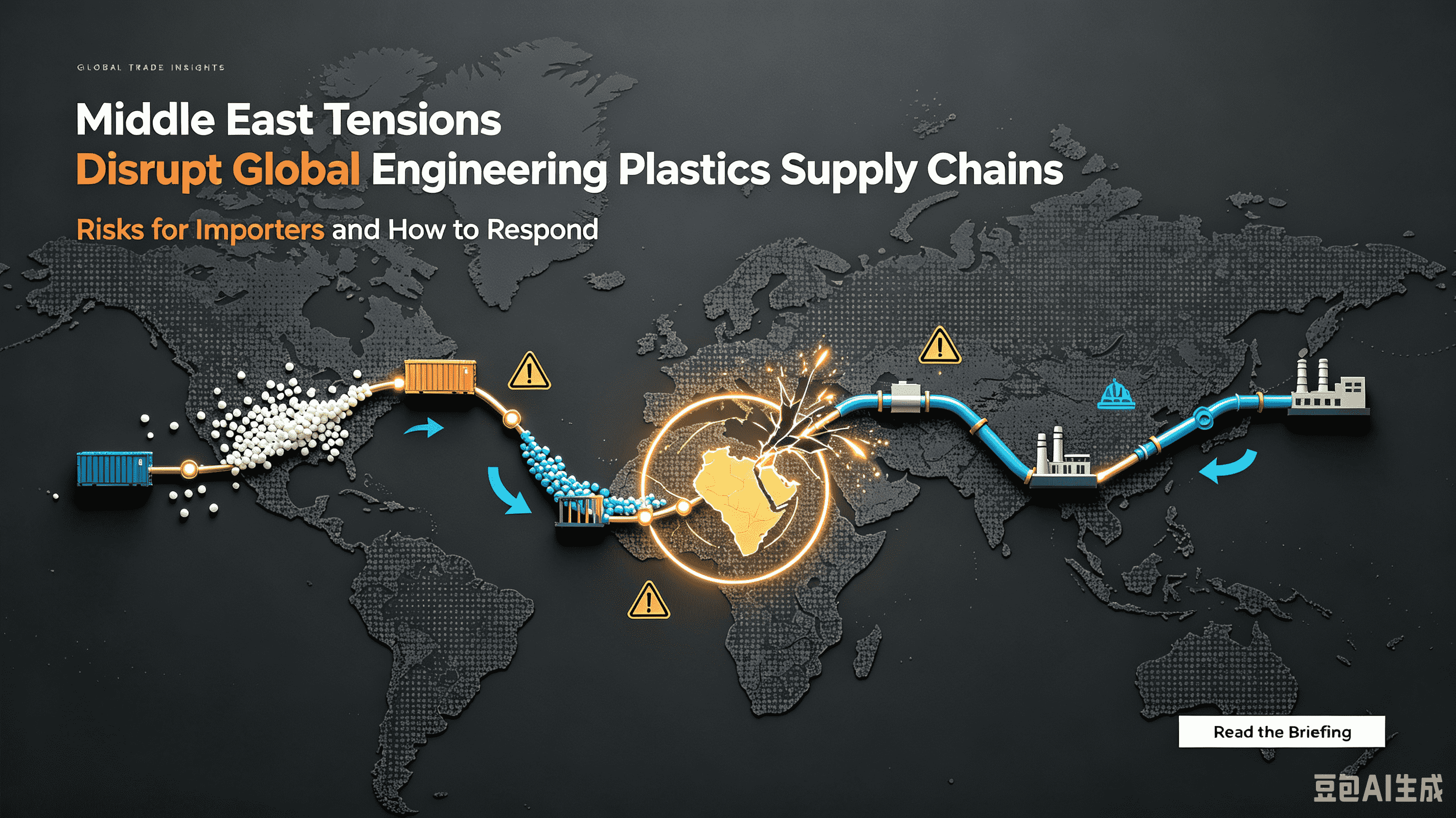 Pågående geopolitiska spänningar i Mellanöstern stör globala tekniska plastförsörjningskedjor – vad importörer möter och hur man ska reagera